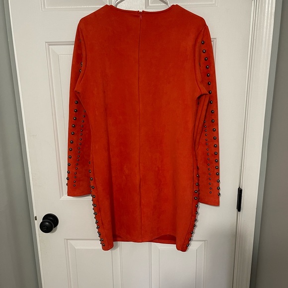 Orange ASOS beaded dress - Picture 3 of 5